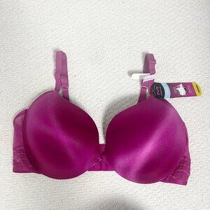 2/$30 NWT Maidenform Push-Up Wired Bra Fuschia 38D